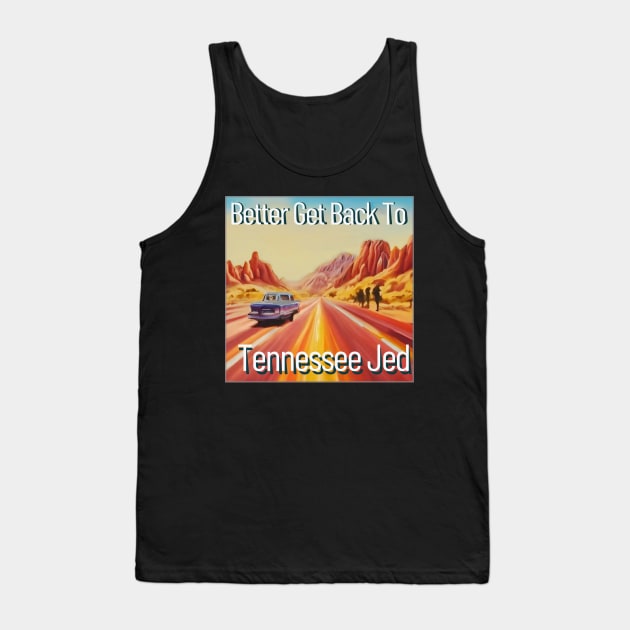 Grateful Dead Vegas Dead and Company Phish Tour road trip Tennessee Jed Utah highway painting Bob Weir Tank Top by Aurora X